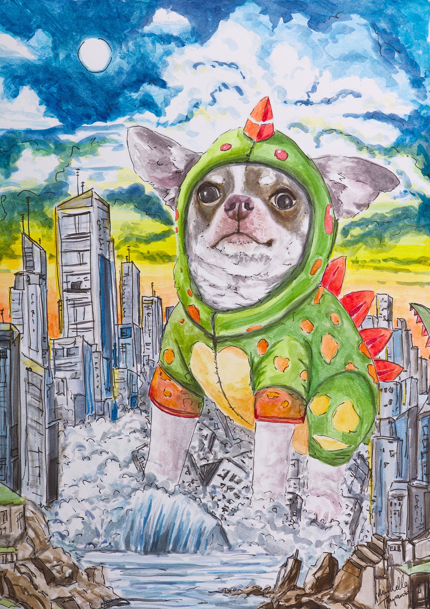 'PUPZILLA' Fine Art Print
