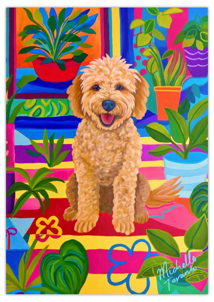 Large Postcard Print - 'The Garden 2'