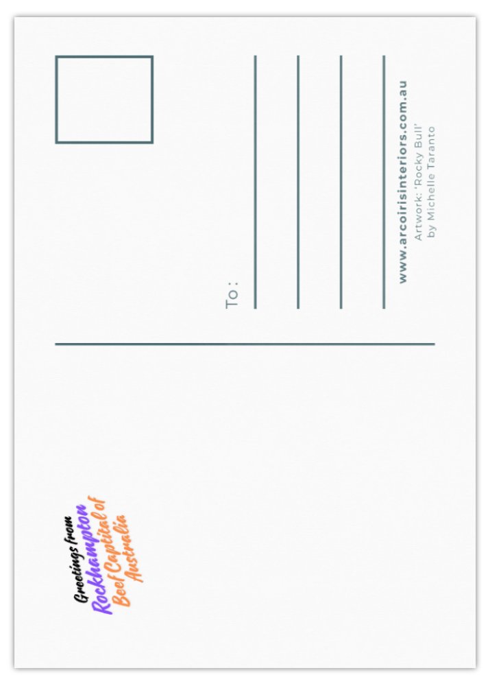 Postcard - 'Rocky Bull'