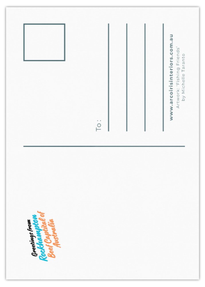 Postcard - 'Fishing Friends'