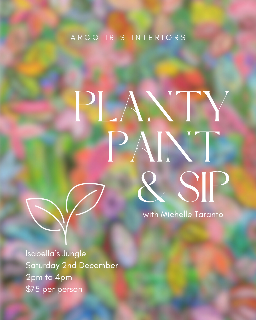 Planty Paint & Sip - 2nd December - Isabella’s Jungle
