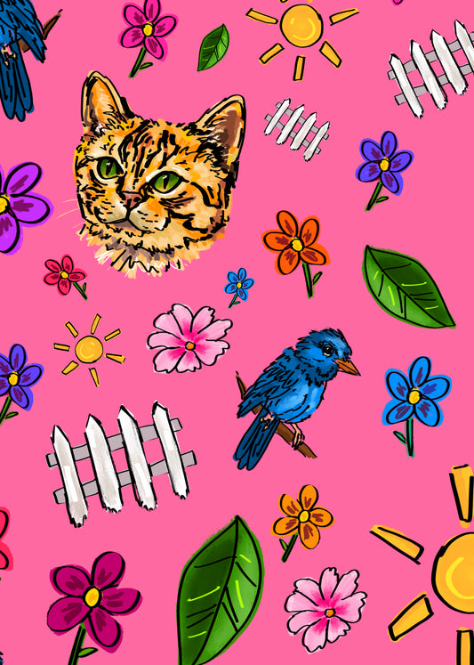 Greeting Card - ‘Backyard Bliss