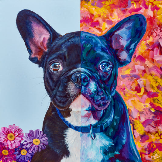 Greeting Card - ‘Floraison Frenchie'