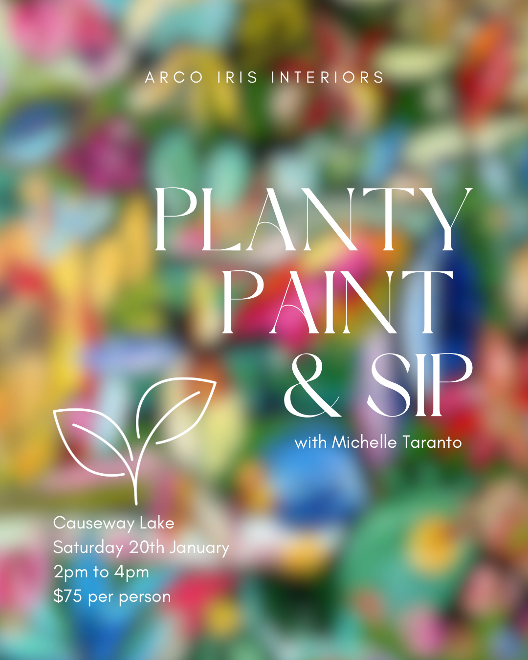 Planty Paint & Sip - 20th January - Causeway Lake