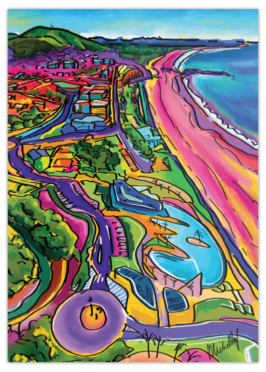 Postcard - 'Colourful Coastline'