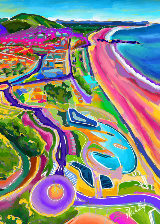 Postcard - 'Colourful Coastline' Soft Version