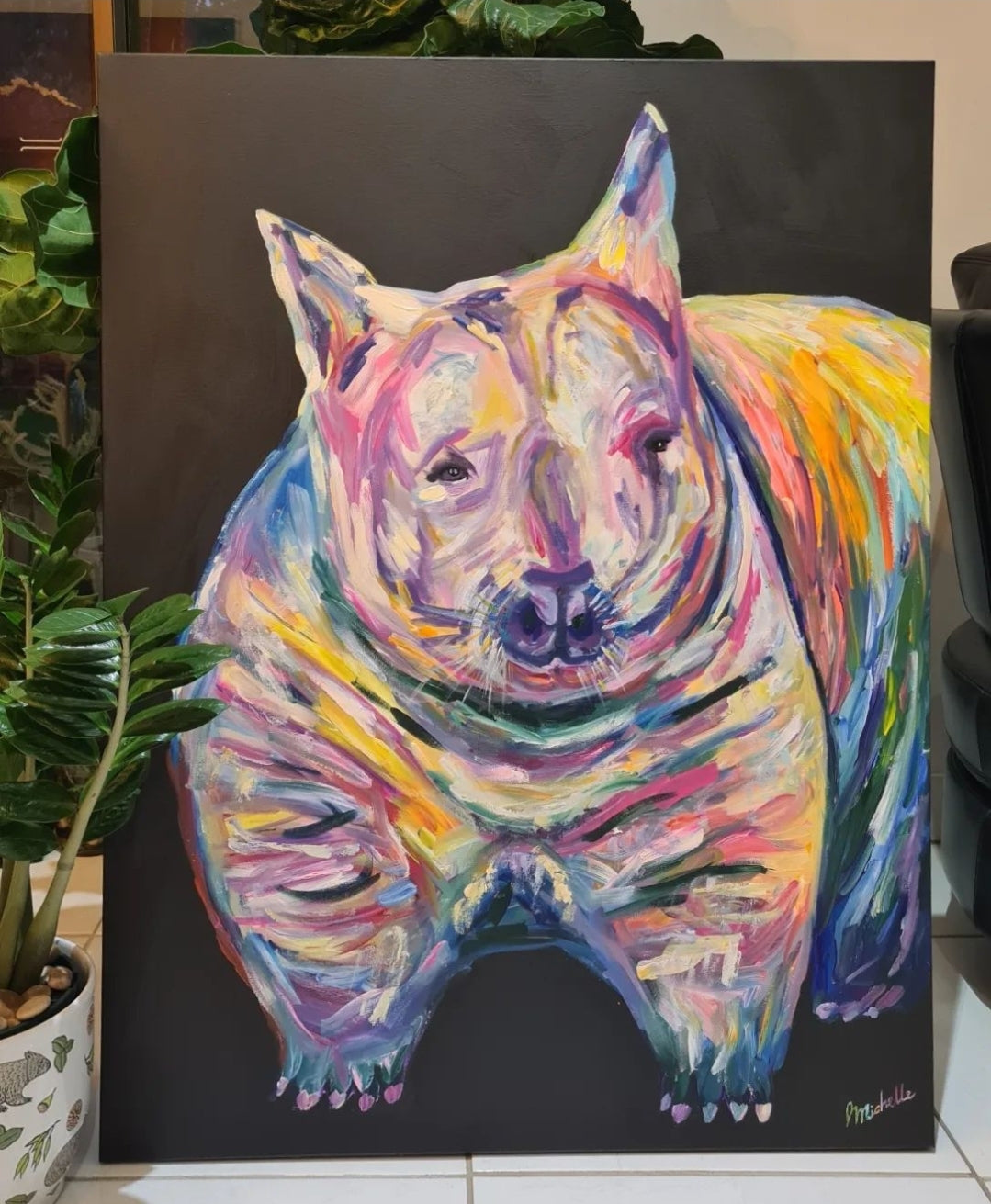 'Wombat Night' Original Artwork