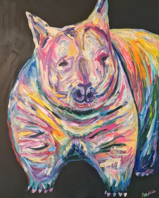 'Wombat Night' Original Artwork