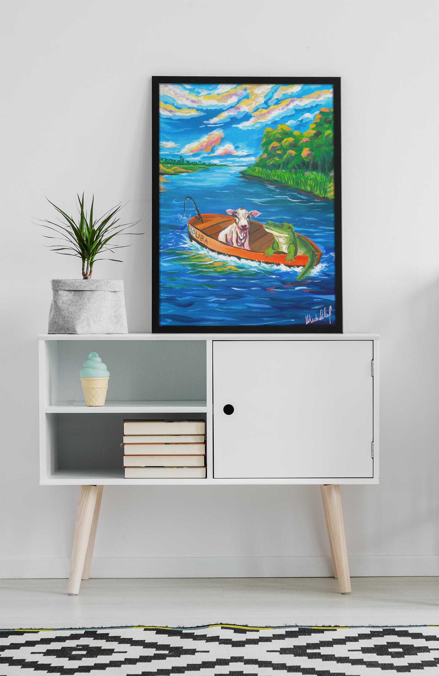 'Fishing Friends' Fine Art Print