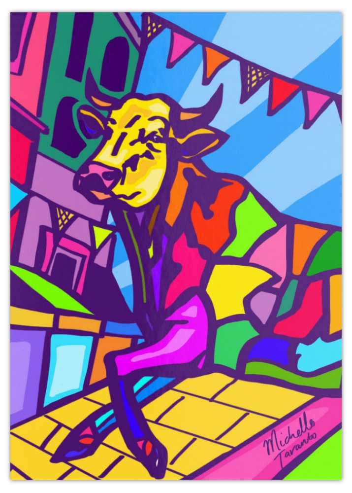 Postcard - 'Rocky Bull'