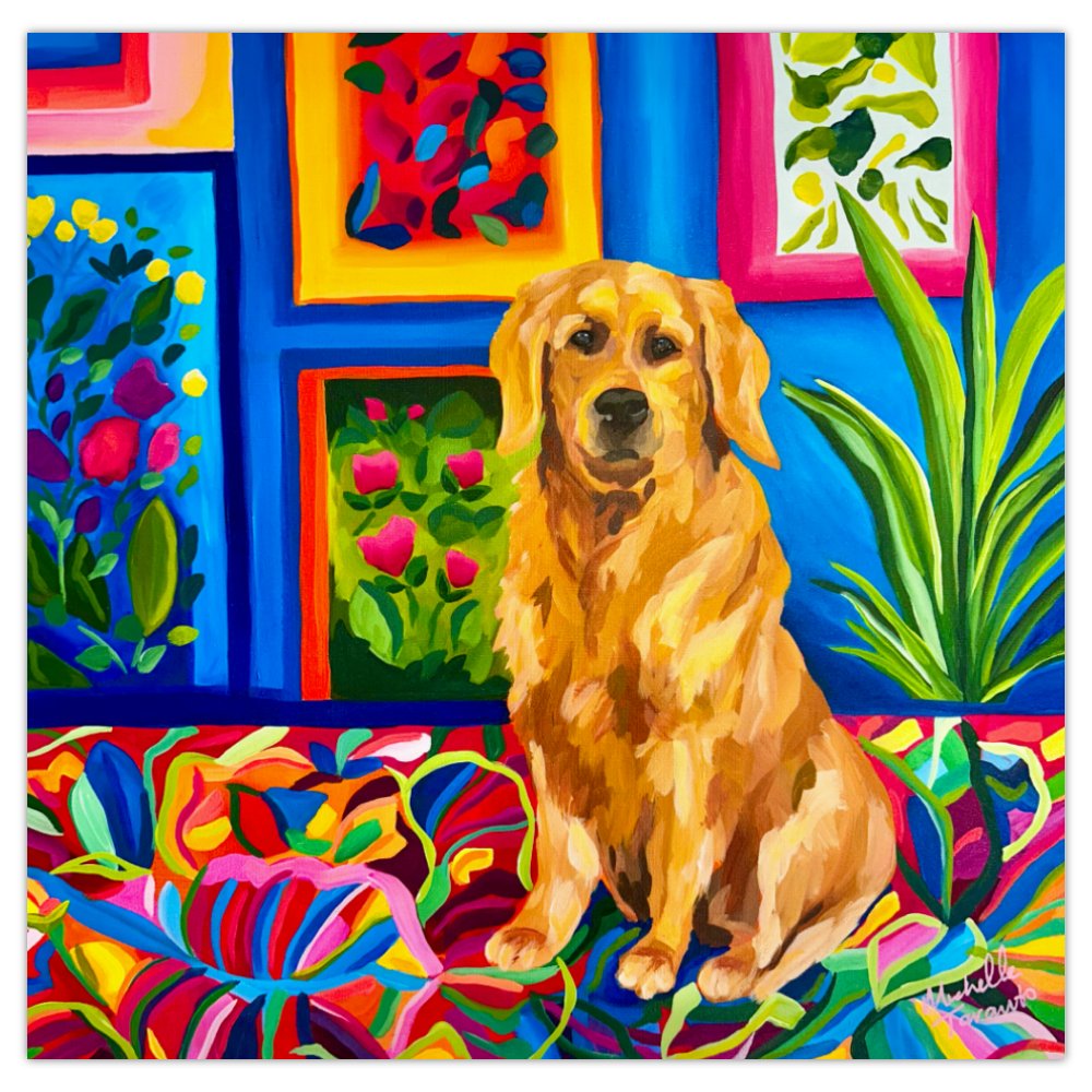 Greeting Card - ‘Golden Gallery Guardian'