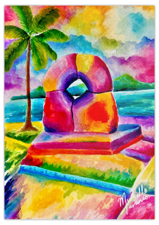 Large Postcard Print - 'Yeppoon Main Beach'